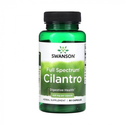 Full Spectrum Cilantro - Coriandru 425 mg 60 capsule Swanson Unul dintre cele mai notabile beneficii ale cilantro este capacitat