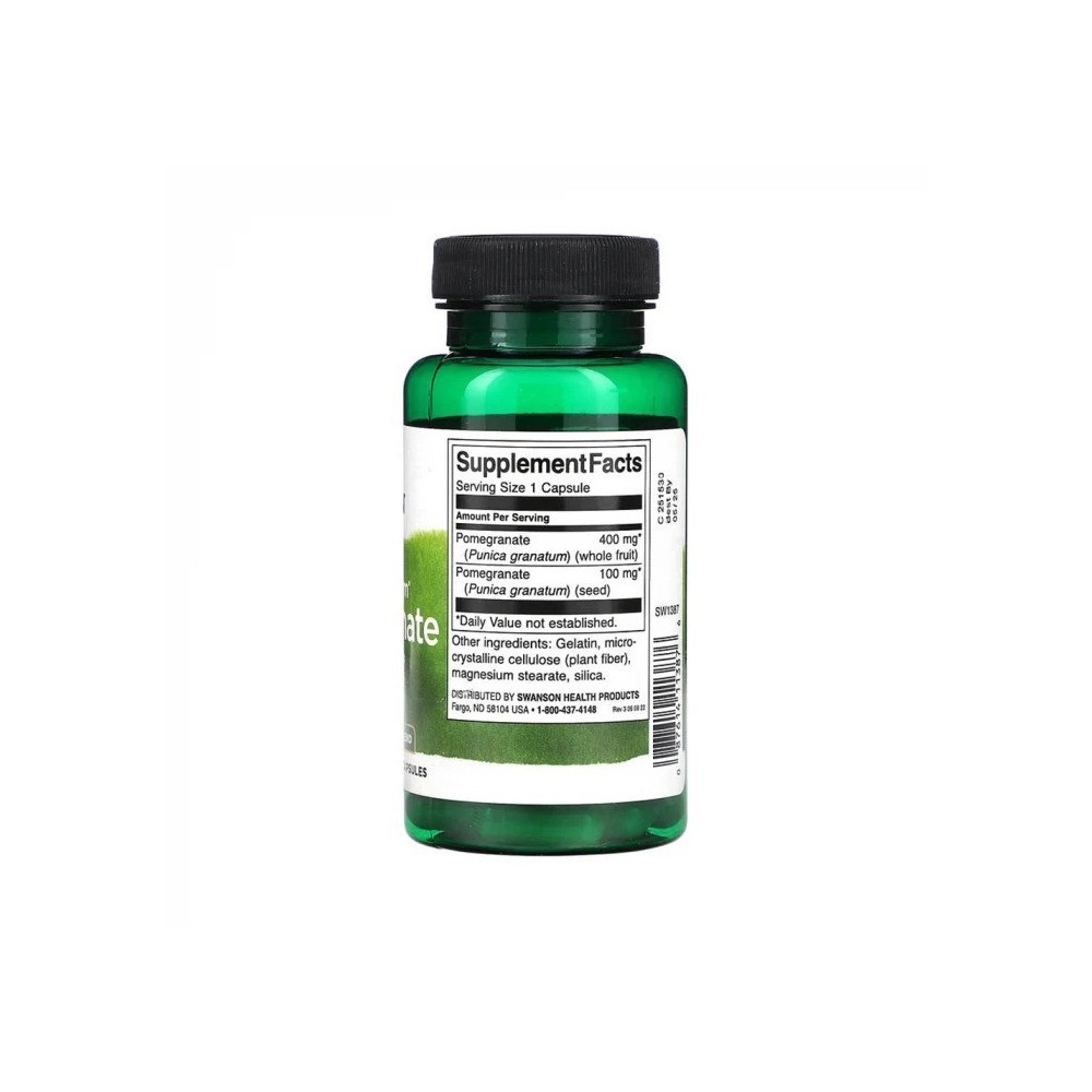 Full Spectrum Pomegranate - Rodie 500 mg 60 Capsule Swanson Suplimentele de Pomegranate (Rodie) de la Swanson au diverse benefic