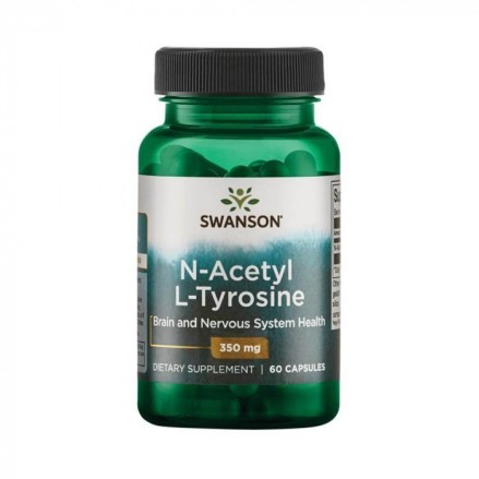 N-Acetyl L-Tyrosine - Tirozina 350mg 60 Capsule Swanson Toata lumea are nevoie de Tirozina, in functie de varsta si domeniul de 