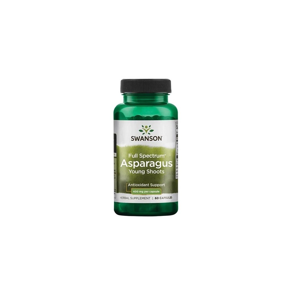Full Spectrum Asparagus - Sparanghel lastari tineri 60 Capsule Swanson Formula exclusivă Asparagus Extract contribuie la buna fu
