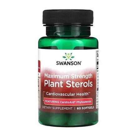 Plant Sterols - Maximum Strength 60 Capsule, Swanson Oferă sprijin pentru sănătatea cardiovasculară generală. Ajută la menținere