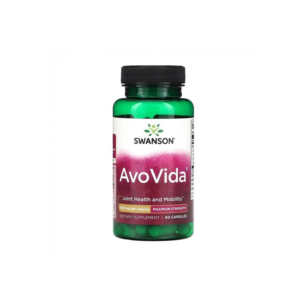 AvoVida Fitosteroli 300 mg 60 Capsule, Swanson AvoVida® este un compus care conține fitosteroli (cum ar fi beta-sitosterol, camp