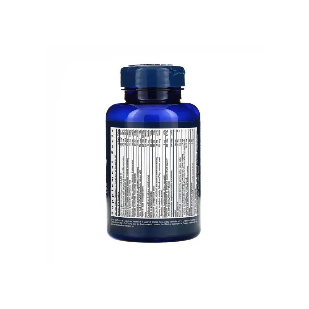 Two-Per-Day Multivitamine & Minerale, 120 Capsule, Life Extension Two-Per-Day Multivitamin &amp; Mineral, vă oferă un spectru la