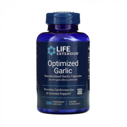 Optimized Garlic Extract - Usturoi Extract 200 Capsule, Life Extension Optimized Garlic Extract, 1200 mg, Life Extension este un