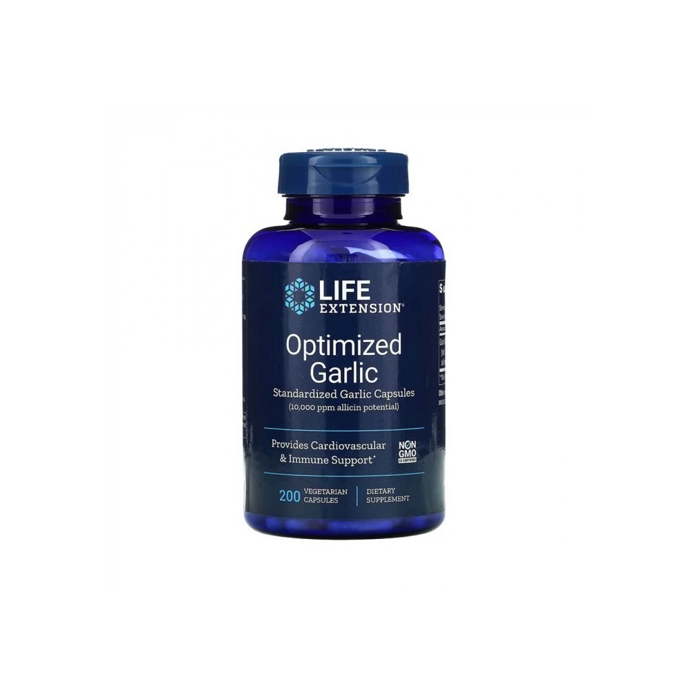 Optimized Garlic Extract - Usturoi Extract 200 Capsule, Life Extension Optimized Garlic Extract, 1200 mg, Life Extension este un