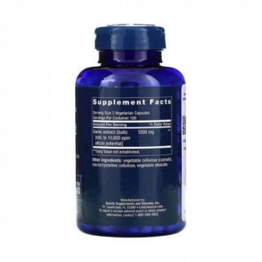 Optimized Garlic Extract - Usturoi Extract 200 Capsule, Life Extension Optimized Garlic Extract, 1200 mg, Life Extension este un