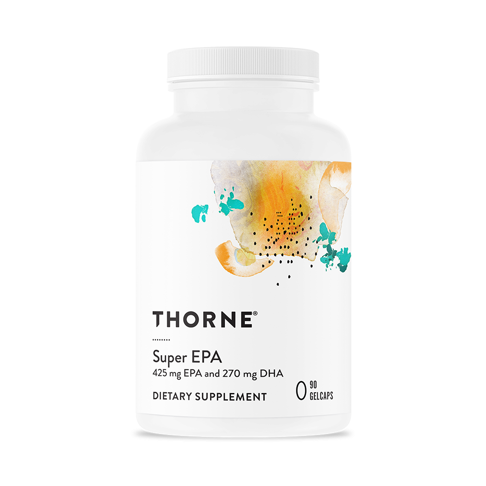 Super EPA (425mg EPA si 270mg DHA), 90 Capsule, Thorne Research Thorne’s Super EPA oferă ulei de pește de cea mai înaltă calitat