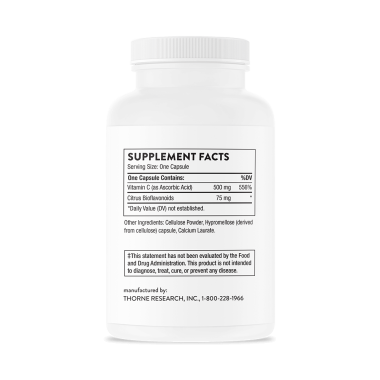 Vitamina C 500mg, Bioflavonoide 75mg, 90 Capsule, Thorne Research Deși s-ar putea să te bazezi pe vitamina C numai în lunile de 