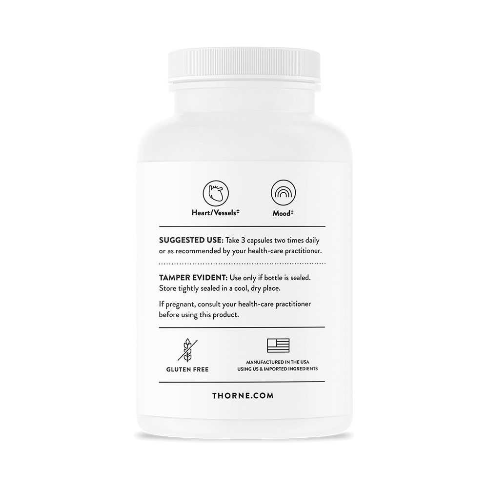 Methyl-Guard® - Betaina + Folate + B6 + B12, 180 Capsule, Thorne Research Menținerea unui nivel normal de homocisteină în sângel