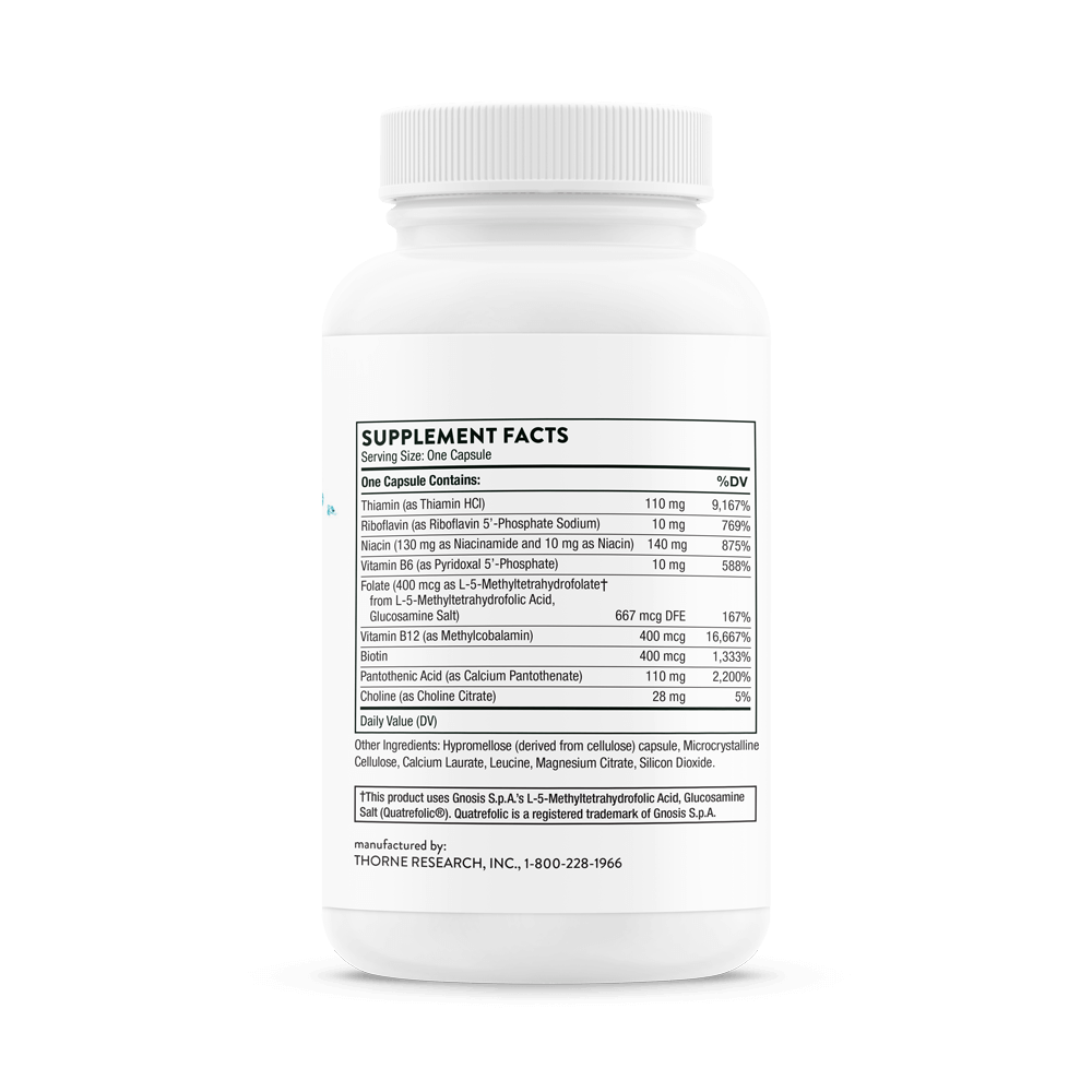 Basic B Complex 60 Capsule, Thorne Research  - 2