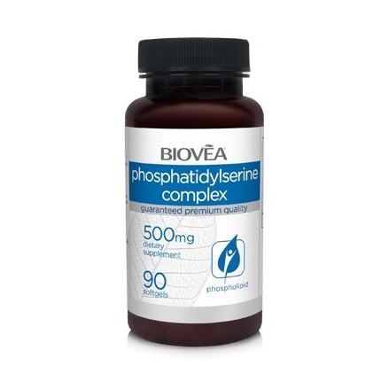 Biovea Fosfatidilserina Complex 500mg 90 Capsule Beneficii Fosfatidilserina: susține comunicarea neuronilor, poate îmbunătăți ac