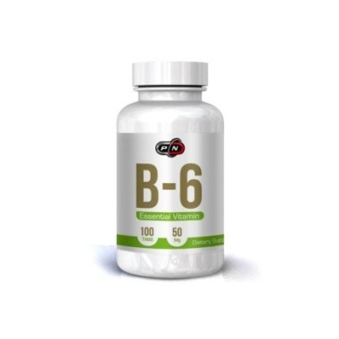 Pure Nutrition USA Vitamina B6 (Pyridoxine HCI) 50 mg 100 pastile Beneficii importante Vitamina B6: crește nivelul de energie, m