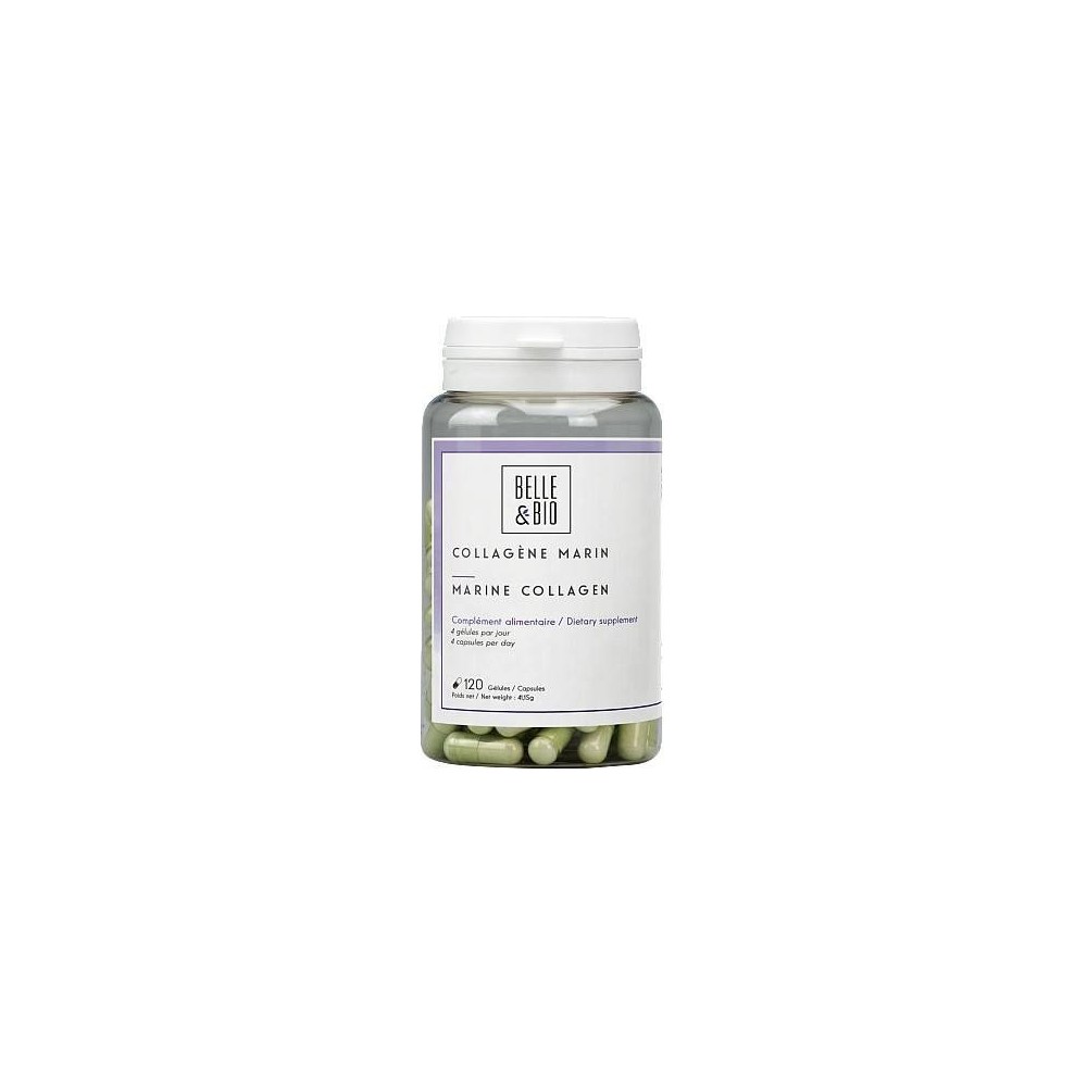 Belle&Bio Colagen Marin 120 Capsule Beneficii colagen marin: contribuie la vitalitatea pielii, promoveaza flexibilitatea articul