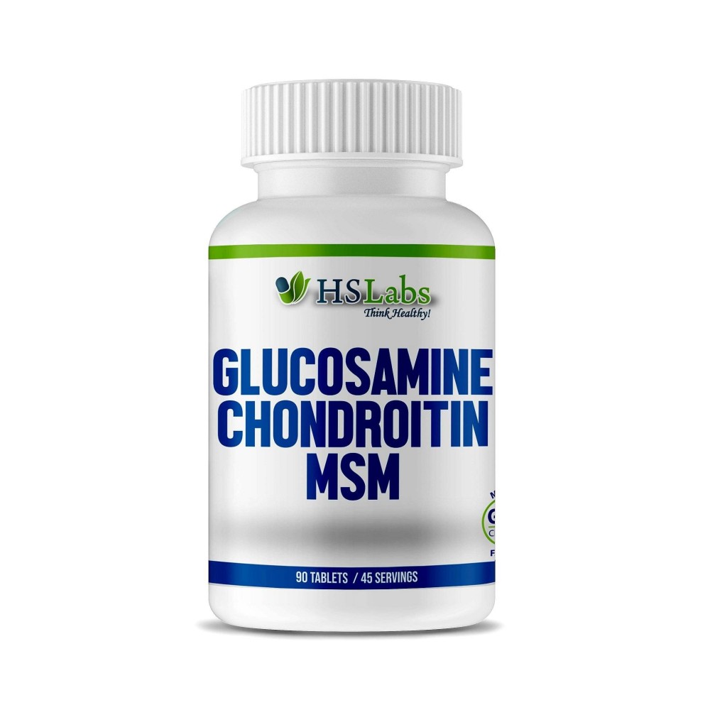 HS Labs Glucosamina + MSM + Condroitina 90 Tablete Trei compuși de susținere în comun, într-o formulă cu potență ridicată, susti HS Labs Glucosamina + MSM + Condroitina 90 Tablete Trei compuși de susținere în comun, într-o formulă cu potență ridicată, susti