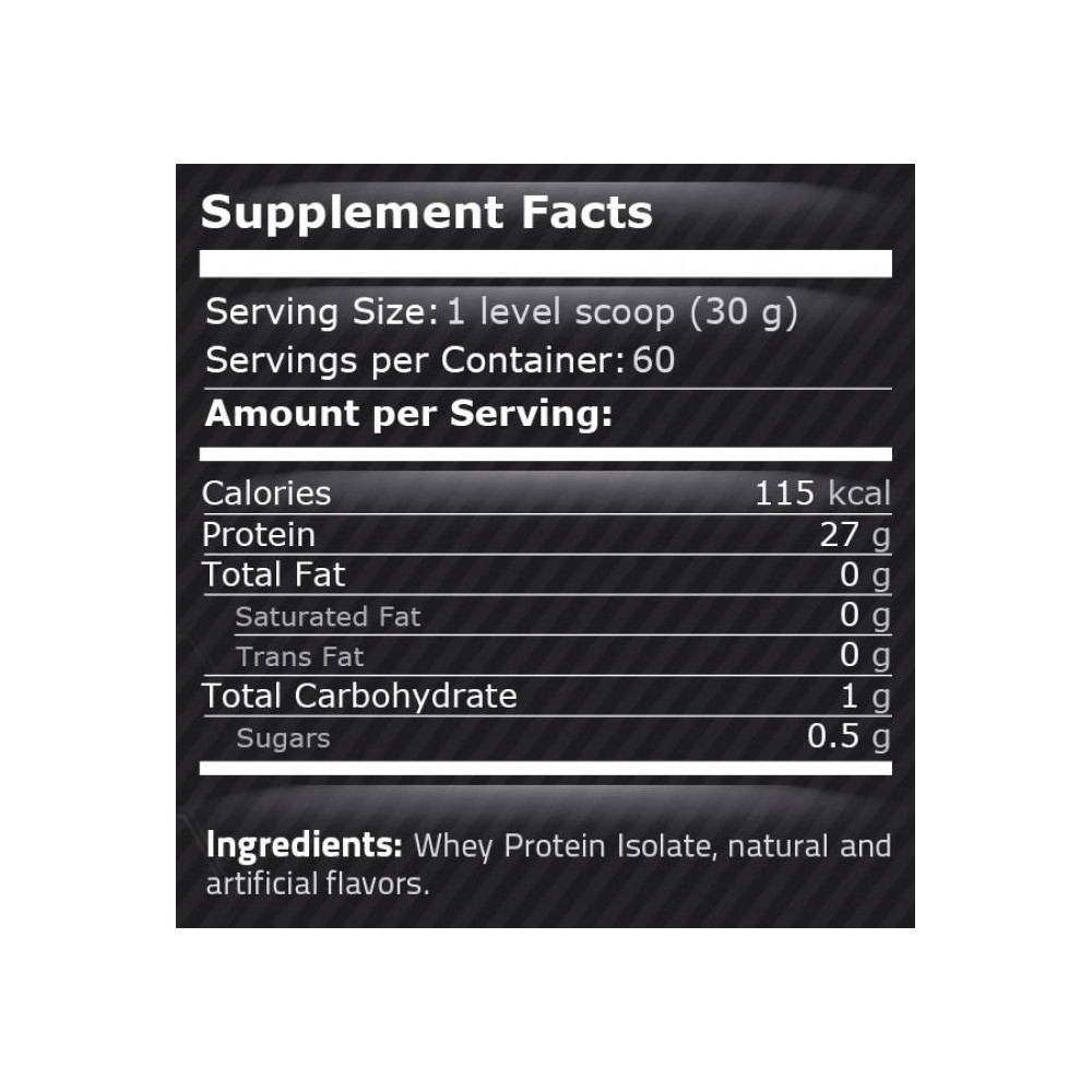 Pure Nutrition USA Whey Isolate 908 grame Beneficii Izolat de zer: contine glutamina si aminoacizi cu lant ramificat, reduce pie
