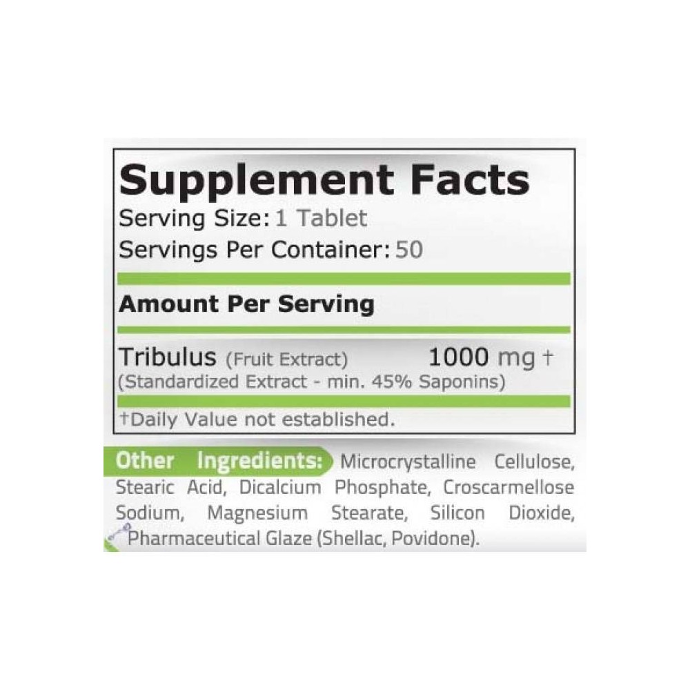 Tribulus Terrestris 1000mg 50 Capsule Pure Nutrition USA Tribulus Terrestris Beneficii: creste in mod natural nivelul de tes-tos