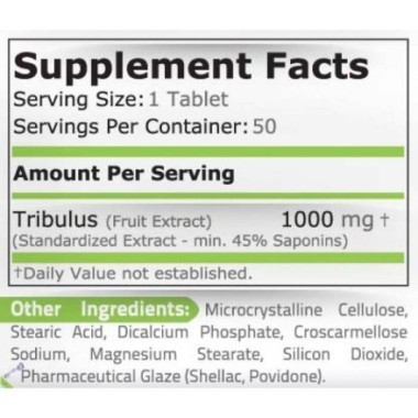 Tribulus Terrestris 1000mg 50 Capsule Pure Nutrition USA Tribulus Terrestris Beneficii: creste in mod natural nivelul de tes-tos