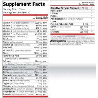 Pure Nutrition USA Daily Vitamins 100 tablete (Complex vitamine si minerale) Daily Vitamins este un complex de vitamine si miner