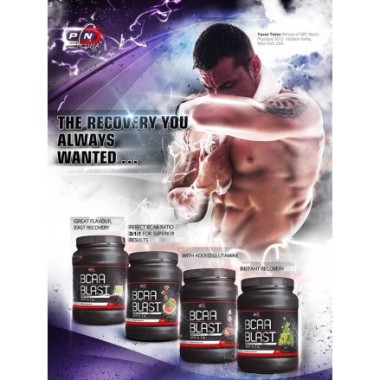 Pure Nutrition USA BCAA + Glutamina 500 grame Beneficii BCAA Blast: reduce oboseala, creste absorbtia de proteine, mentine masa 