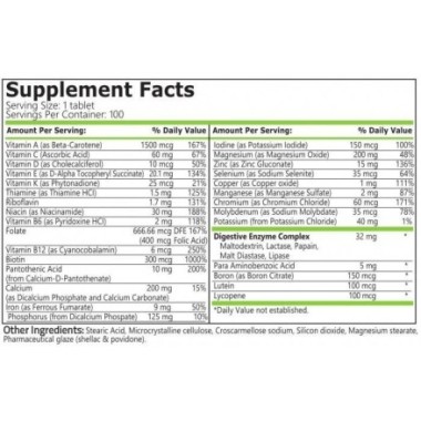 Pure Nutrition USA Daily Vitamins 100 tablete (Complex vitamine si minerale) Daily Vitamins este un complex de vitamine si miner