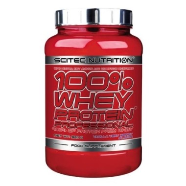 Scitec 100% Whey Professional 920 grame Beneficii 100% Whey Protein Professional: 100% din proteina de zer, ajuta la cresterea m
