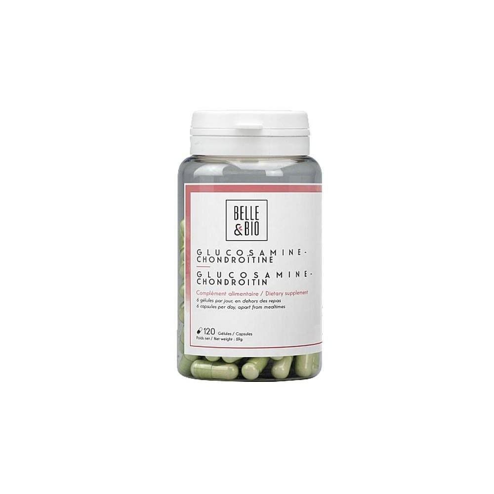 Belle&Bio Glucozamina + Condroitina + MSM 120 capsule (Artrita, reduce durerile articulare) Beneficii Glucosamina-Condroitina: c