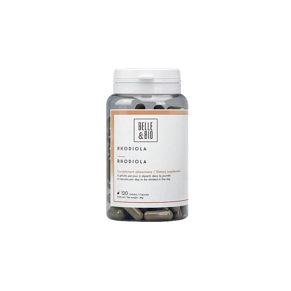 Belle&Bio Rhodiola Rosea 120 Capsule Beneficii Rhodiola rosea: are puternice proprietati tonifiante, creste performanta organism