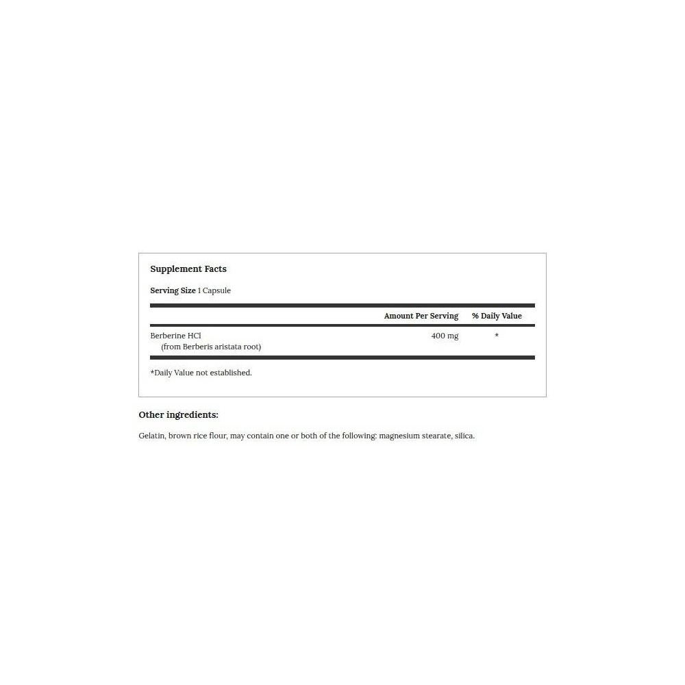 Swanson Berberine hcl 400 Mg 60 capsule, Diabet, Colesterol, Imunitate Benefecii Berberina: creste imunitatea si ajuta in caz de