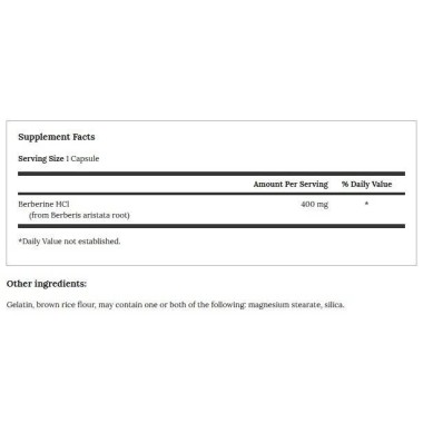Swanson Berberine hcl 400 Mg 60 capsule, Diabet, Colesterol, Imunitate Benefecii Berberina: creste imunitatea si ajuta in caz de