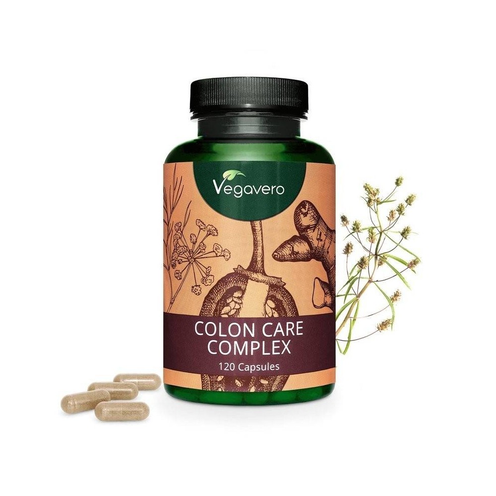 Vegavero Colon Care Complex 120 Capsule Beneficii Colon Care Complex: regleaza digestia, are un continut bogat de fibre, mentine Vegavero Colon Care Complex 120 Capsule Beneficii Colon Care Complex: regleaza digestia, are un continut bogat de fibre, mentine