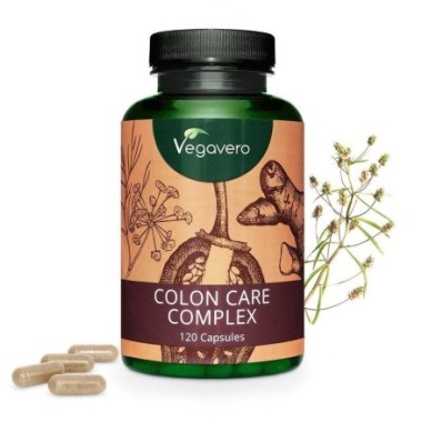 Vegavero Colon Care Complex 120 Capsule Beneficii Colon Care Complex: regleaza digestia, are un continut bogat de fibre, mentine