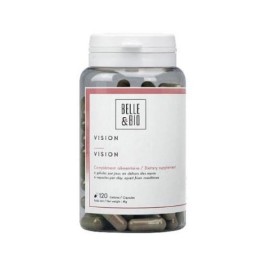 Belle&Bio Vision Luteine 120 capsule Beneficii Vision: protejeaza ochii, este o sursa de nutrienti necesari pentru sanatatea och