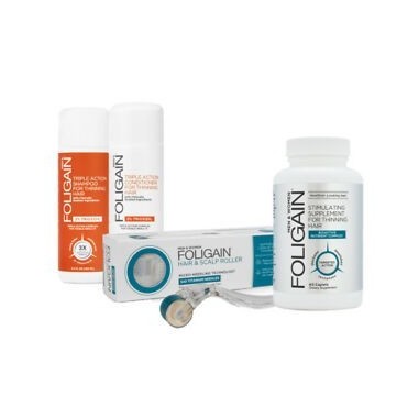 Rola cu micro ace, HAIR & SCALP ROLLER cu 540 Ace din Titan, Foligain FOLIGAIN HAIR &amp; SCALP ROLLER- Sporește absorbția trata