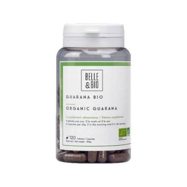 Belle&Bio Guarana Bio 120 Capsule, scade oboseala, inlocuitor cafea Beneficii Guarana Bio: creste dorinta sexuala, inhiba apetit
