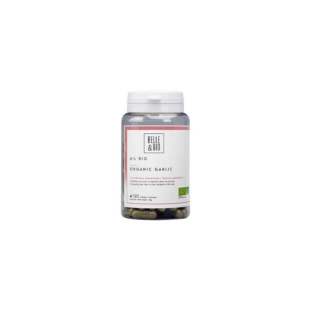 Belle&Bio Usturoi Bio 120 capsule, regleaza colesterolul rau Beneficii Usturoi: mentine echilibrul lipidic, regleaza nivelul de 