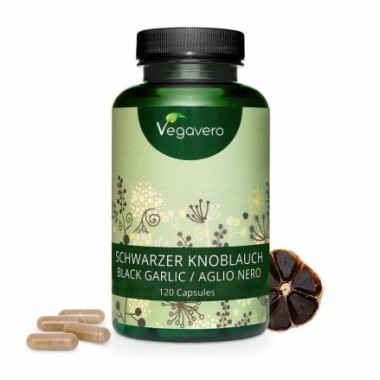 Vegavero Extract de usturoi negru 120 Capsule Beneficii Extract Usturoi Negru: imbunătățește funcția imunitară, protejati ficatu
