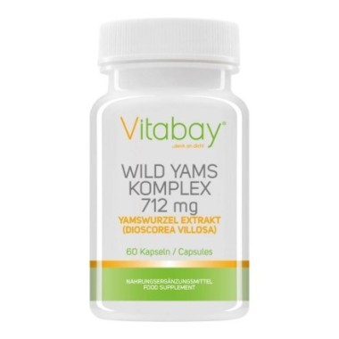 Vitabay Yam Wild Extract 712 mg 60 capsule (pentru menopauza) Beneficii Yam: va ajuta sa faceti fata simptomelor legate de menop