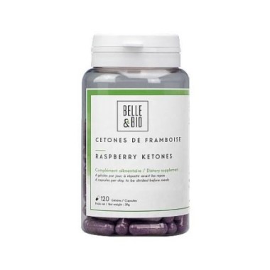 Belle&Bio Cetona de zmeura 120 Capsule Beneficii Cetona de zmeura: ajuta la pierderea in greutate, arde caloriile, elimina depoz