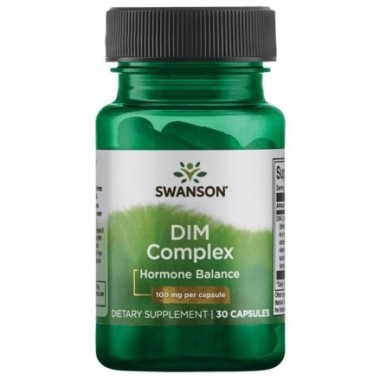 DIM Complex, Diindolilmetan 100 mg 30 Capsule, Swanson, menopauza, estrogen Beneficiile Diindolilmetan DIM Complex: susține echi