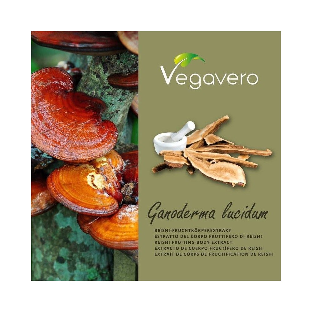 Vegavero Reishi Ganoderma extract 120 Capsule Beneficii Reishi Ganoderma extract: reduce oboseala, are proprietati adaptogene, r