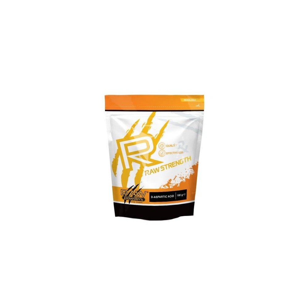 Raw Powders D-Acid Aspartic pulbere 100 grame Beneficii D-Aspartic Acid pudra, (DAA): stimulează producția de tes-tosteron, doza