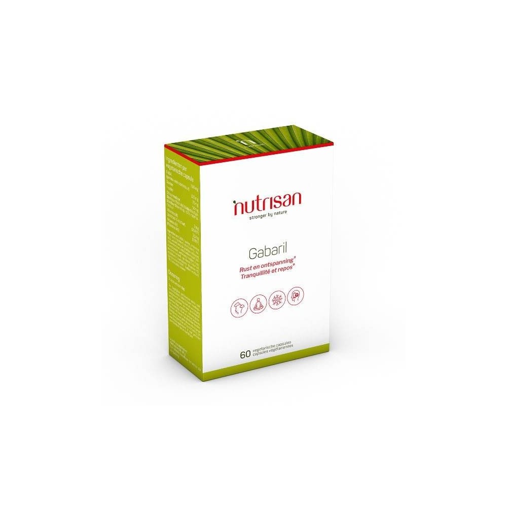 Nutrisan Gabaril (Gaba, B1, B6, Taurina, Inositol) 60 Capsule Beneficii GABA Plus: pentru somn linistit, reduce stresul și anxie Nutrisan Gabaril (Gaba, B1, B6, Taurina, Inositol) 60 Capsule Beneficii GABA Plus: pentru somn linistit, reduce stresul și anxie