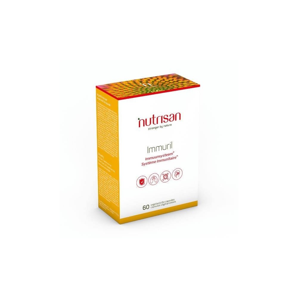 Nutrisan Immuril 60 Capsule Immuril conține: Astragalus, echinacea, vitamina C (din acerola) și zinc care contribuie la funcțion Nutrisan Immuril 60 Capsule Immuril conține: Astragalus, echinacea, vitamina C (din acerola) și zinc care contribuie la funcțion