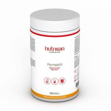 Nutrisan PermeaVit pudra (Digestie optima) 150 grame Beneficii PermeaVit: Vitaminele C, B6, A și zincul susțin funcționarea norm