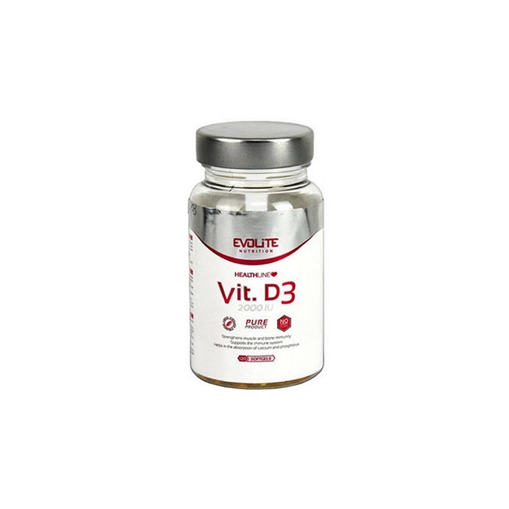 Evolite Vitamina D3 2000 UI 120 Capsule Beneficii Vitamina D3: ajuta la mentinerea sanatatii oaselor, suport pentru sistemul imu
