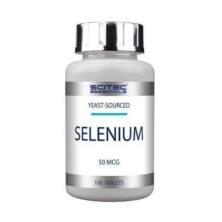 Scitec Seleniu 50 mcg - 100 Tablete Beneficii Seleniu: antioxidant ce inhiba radicalii liberi, repara celulele deteriorate si AD