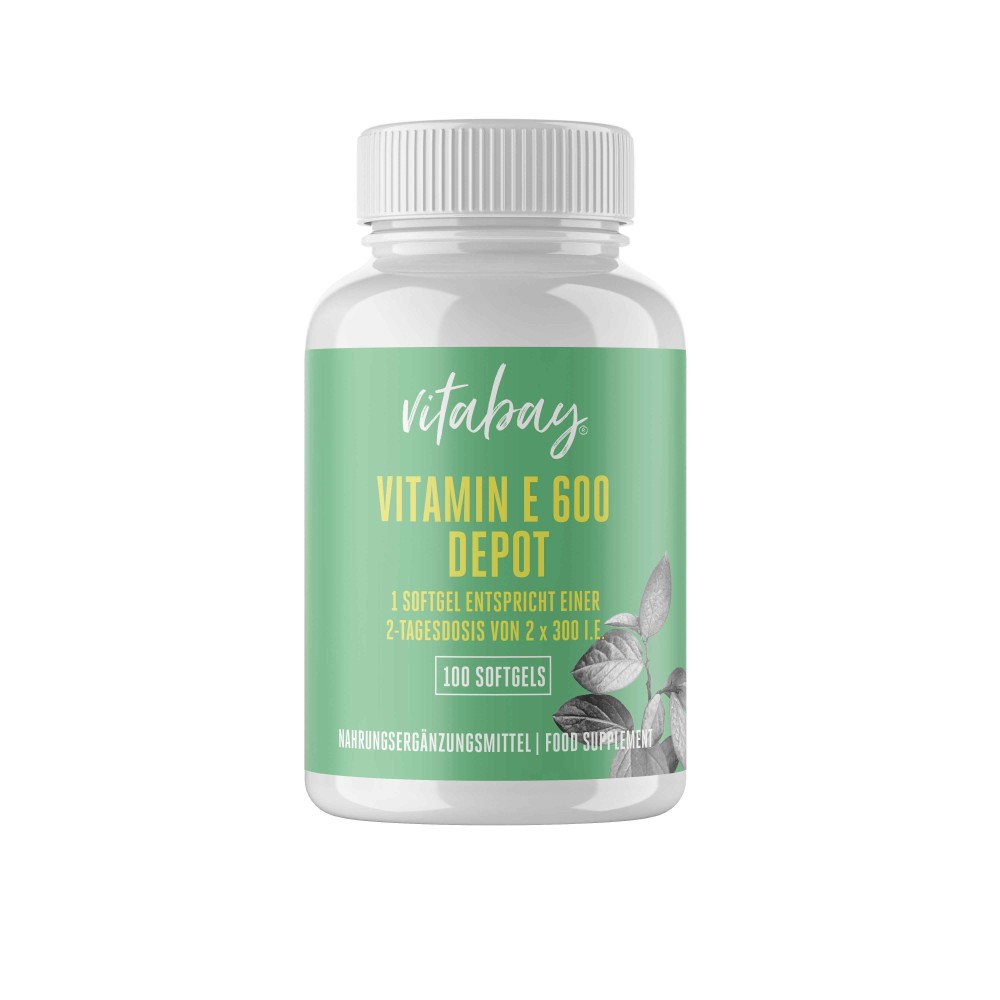 Vitabay Super Vitamina E 600 UI pe doza, doza mare, 100 Capsule vegan Beneficii Vitamina E: antioxidant puternic, ajută la forma Vitabay Super Vitamina E 600 UI pe doza, doza mare, 100 Capsule vegan Beneficii Vitamina E: antioxidant puternic, ajută la forma