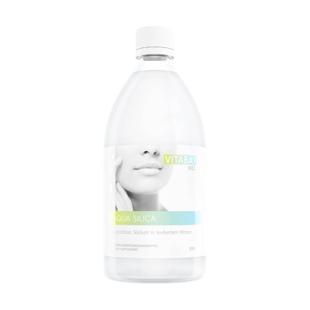 Vitabay Aqua Silica, 500 ml, siliciu coloidal, vegan și natural Beneficii Siliciu: important pentru piele, păr și unghii, ideal 