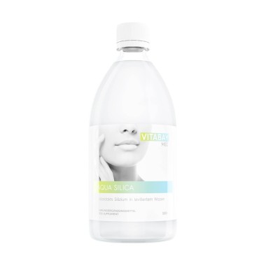 Vitabay Aqua Silica, 500 ml, siliciu coloidal, vegan și natural Beneficii Siliciu: important pentru piele, păr și unghii, ideal 