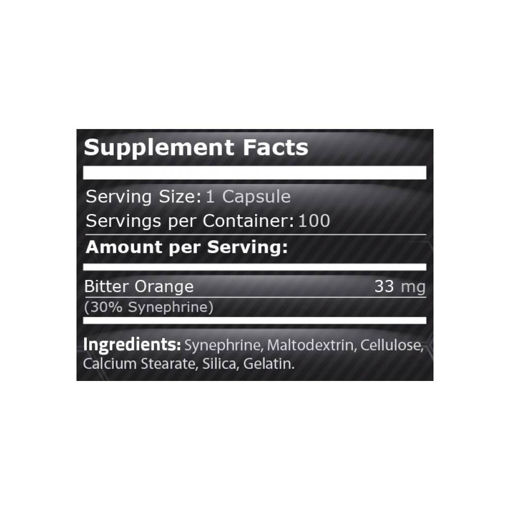 Pure Nutrition USA Sinefrina Pura 100 Capsule Beneficii Sinefrina: arde grasimile, ajuta la pierderea in greutate, inhiba pofta 